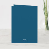 Blauer Silberner Buchstabe P Karte (Rückseite)