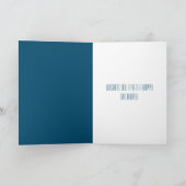 Blauer Silberner Buchstabe P Karte (Innenseite)
