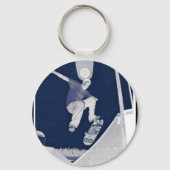 Blauer Skate Schlüsselanhänger (Vorderseite)