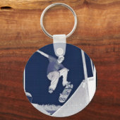 Blauer Skate Schlüsselanhänger (Vorderseite)