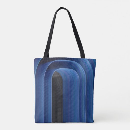 Blauer Skeet Multiprint Tasche, Tasche Schulter (Rückseite)