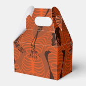 Blauer Skelettboden, Halloween Gefälligkeitsbox Geschenkschachtel (Rückseite)