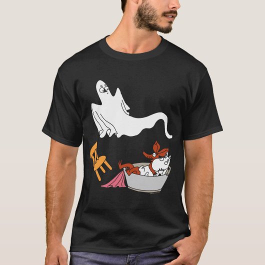 Blauer Skifahrender Moomintroll steckt im Schnee W T-Shirt (Vorderseite)