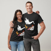 Blauer Skifahrender Moomintroll steckt im Schnee W T-Shirt (Unisex)