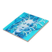Blauer Skorpion Fliese (Seite)