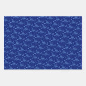 Blauer Skorpion Geschenkpapier Set (Vorderseite)