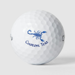 Blauer Skorpion Golfball
