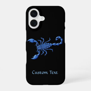 Blauer Skorpion iPhone 16 Hülle