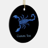 Blauer Skorpion Keramik Ornament (Rechts)