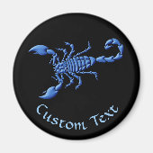 Blauer Skorpion Magnet (Vorne)