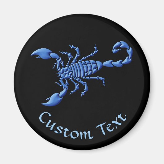 Blauer Skorpion Magnet (Vorne)