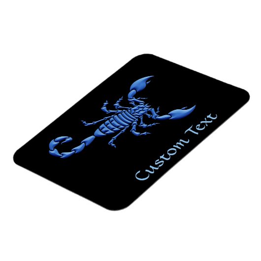 Blauer Skorpion Magnet (Linke Seite)