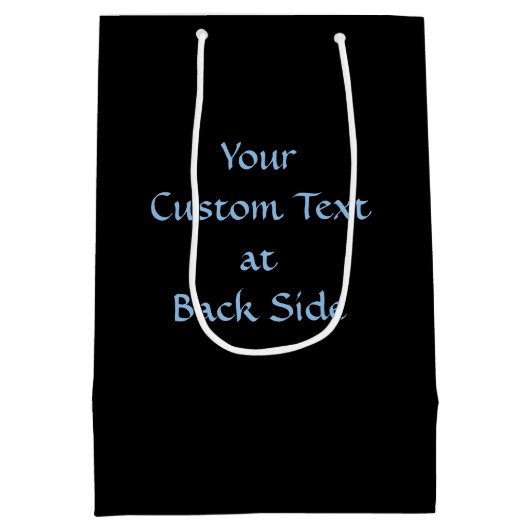 Blauer Skorpion Mittlere Geschenktüte (Rückseite)