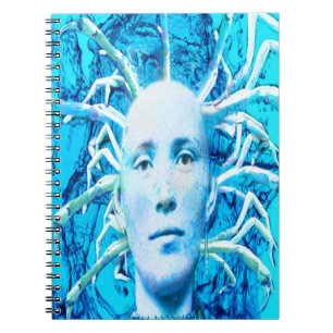 Blauer Skorpion Notizblock