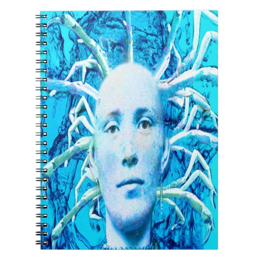 Blauer Skorpion Notizblock (Vorderseite)