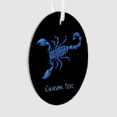 Blauer Skorpion Ornament (Vorderseite)