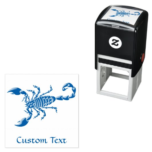 Blauer Skorpion Permastempel (Beispiel)