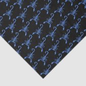 Blauer Skorpion Seidenpapier (Ausschnitt)