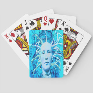 Blauer Skorpion Spielkarten