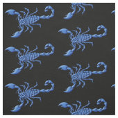 Blauer Skorpion Stoff (Muster)