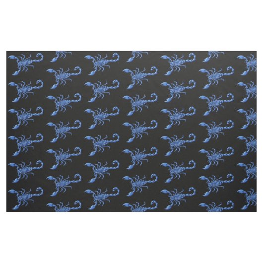 Blauer Skorpion Stoff (Fat Quarter (45,7 x 55,9 cm))