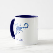 Blauer Skorpion Tasse (Vorderseite Links)