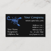 Blauer Skorpion Visitenkarte (Vorderseite)