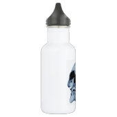 Blauer Skull Edelstahlflasche (Links)