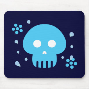 Blauer Skull Mousepad