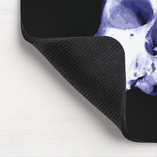 Blauer Skull Mousepad (Ecke)
