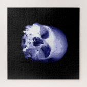 Blauer Skull Puzzle (Horizontal)