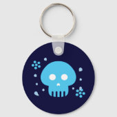 Blauer Skull Schlüsselanhänger (Vorderseite)