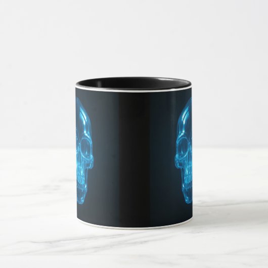 Blauer Skull Tasse (Zentrum)