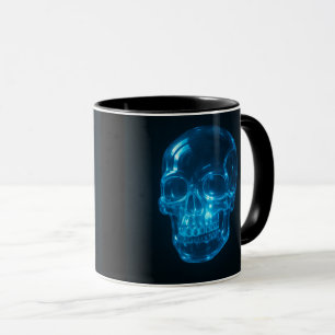 Blauer Skull Tasse