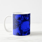 Blauer Skulls Kaffeetasse (Links)