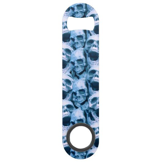 Blauer Skulls Speed Flaschenöffner (Vorderseite)