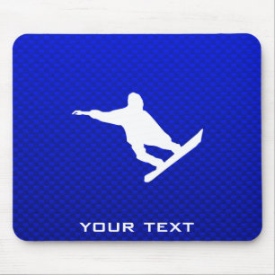 Blauer Snowboarding Mousepad