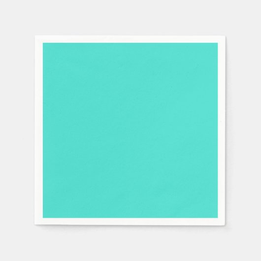Blauer Solid Turquoise Serviette (Vorderseite)