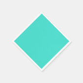 Blauer Solid Turquoise Serviette (Ecke)