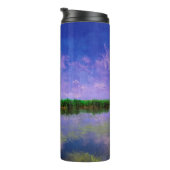 Blauer Sommer Himmel und Wasser Thermosbecher (Nach rechts gedreht)