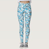 Blauer Sommerblase Leggings (Vorderseite)