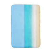 Blauer Sommerstrand Badematte (Vorderseite Vertikal)