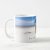 Blauer Sommerurlaub Foto mit Text Kaffeetasse (Links)