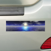 Blauer Sonnenaufgang Autoaufkleber (Auf Auto)