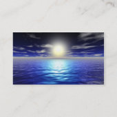 Blauer Sonnenaufgang Visitenkarte (Rückseite)