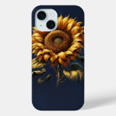 Blauer Sonnenblume Case-Mate iPhone Hülle (Rückseite)