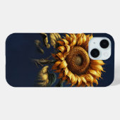 Blauer Sonnenblume Case-Mate iPhone Hülle (Rückseite (Horizontal))
