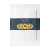 Blauer Sonnenblume Einladungsbanderole (Vorderseite Beispiel)