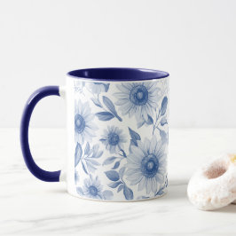 Blauer Sonnenblumen Tasse
