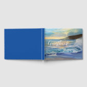 Blauer Sonnenuntergang am Strand Gästebuch (Voll)